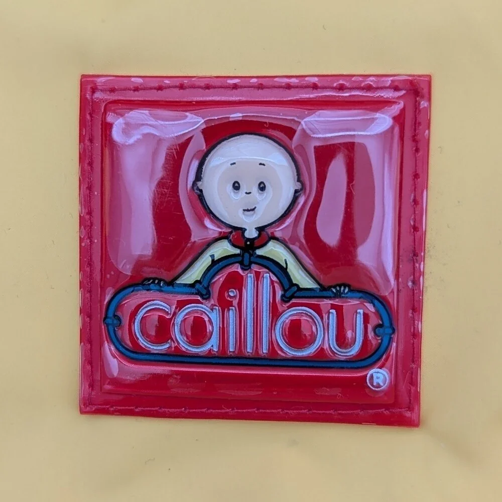 Vintage Caillou Unisex Kids' (Size 3) Lined Hooded Spring/Fall/Rain Jacket/Coat